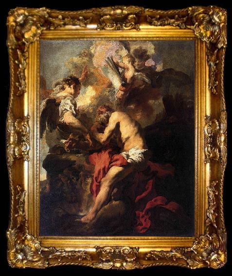 framed  Johann Liss Vision of St Jerome, ta009-2